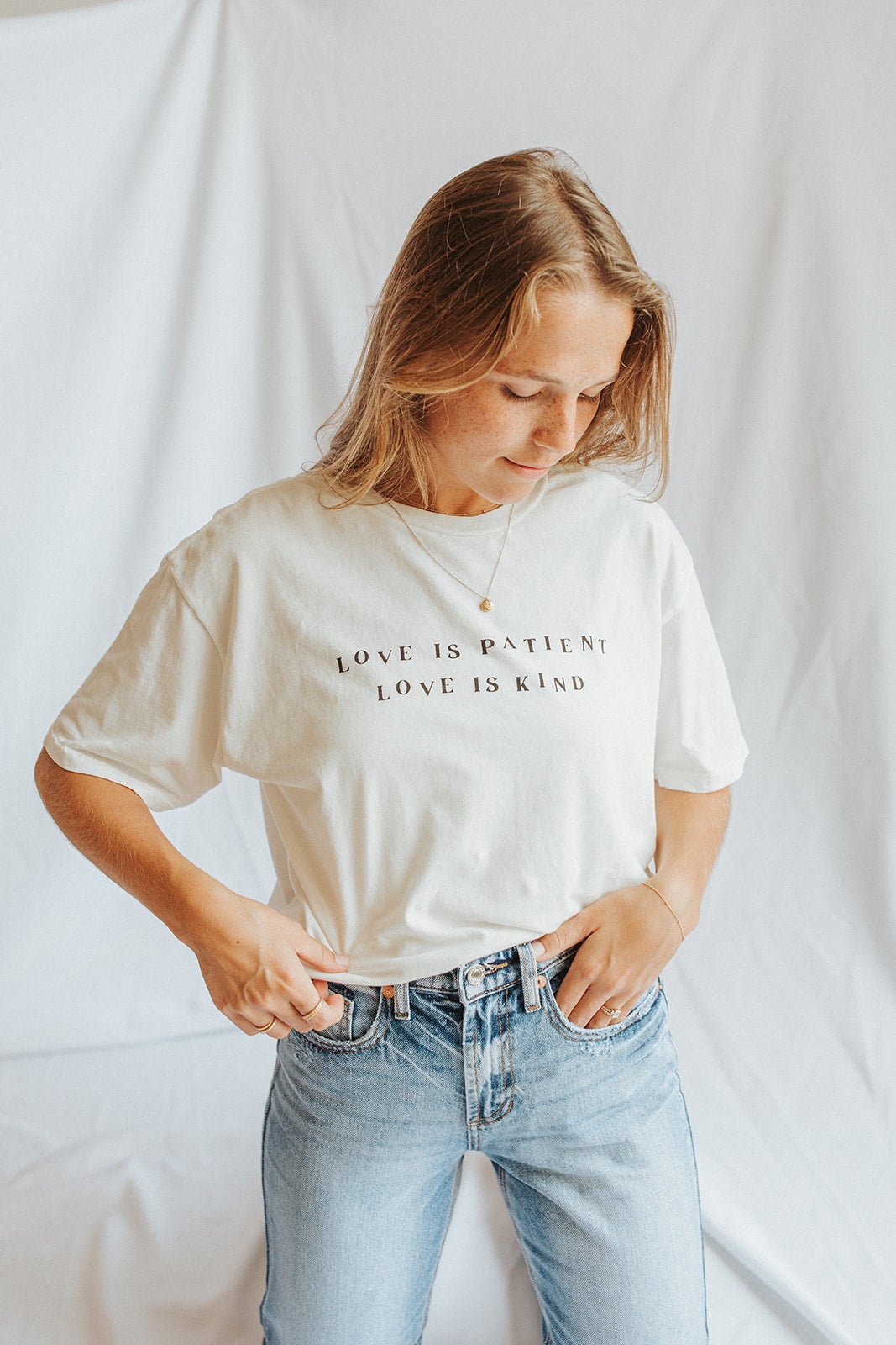 Love is Patient Love is Kind Tee Grace Gather